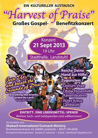 Werbeplakat Harvest of Praise