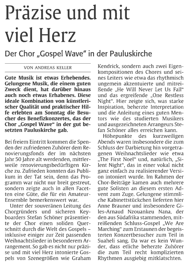 Konzert Pauluskirche 2009